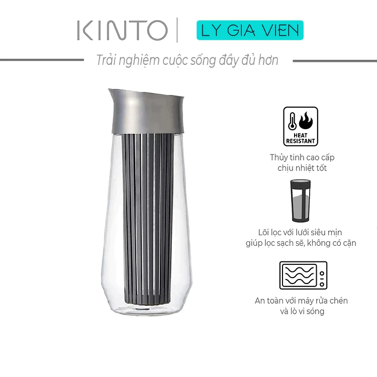 Bình Làm Cà Phê Ủ Lạnh Kinto Luce Cold Brew Carafe 1L