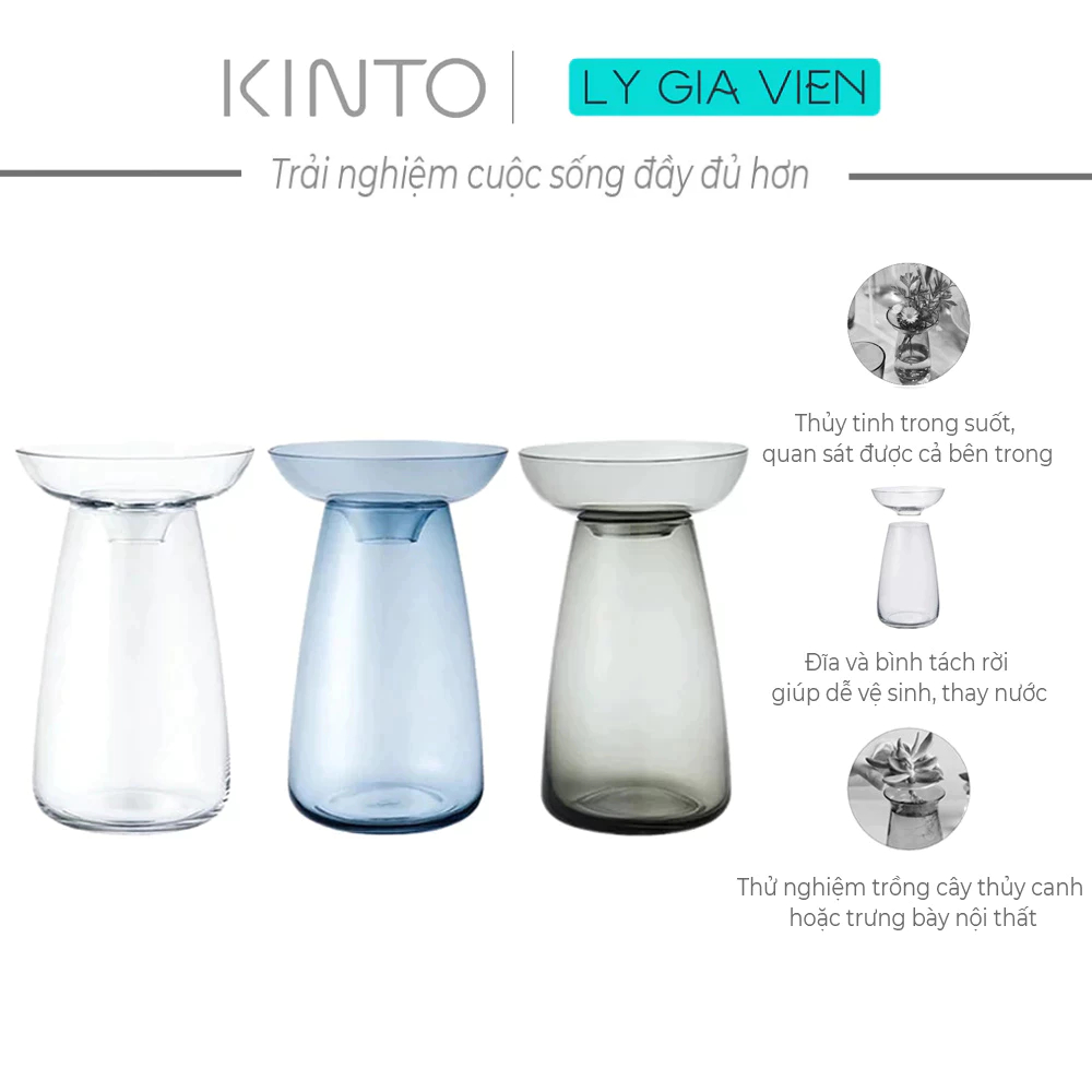 Lọ Hoa Thủy Sinh Kinto Aqua Culture Vase 120mm