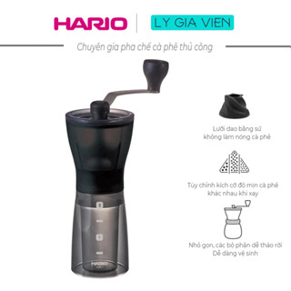 Máy Xay Cà phê Cầm Tay Hario Ceramic Coffee Mill Mini Slim Plus