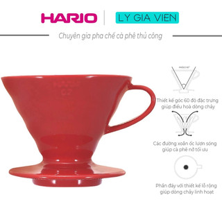 Phễu Pha Cà Phê Gốm Sứ Hario V60 Coffee Dripper - Ceramic