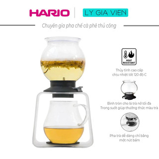 Bộ Ấm Trà Nhỏ Giọt Bằng Thủy Tinh Hario Tea Dripper Largo Stand Set 800ml