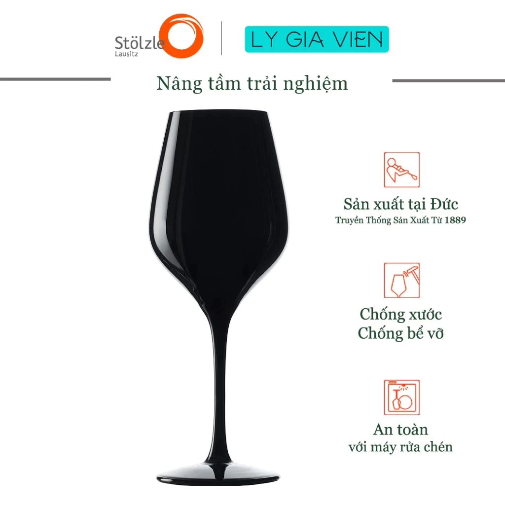 Ly Uống Rượu Vang - Lý tưởng để nếm thử rượu vang - Stolzle Lausitz Exquisit Blind Tasting Glass