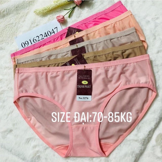 Set 5 Quần lót nữ Thịnh Phát size đại, quần chíp nữ thông hơi điều hoà cao cấp người mập