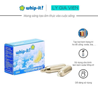 Hộp 10 Viên Gas CO2 Whip-it! - Cho Bình Xịt Soda Whip-it!