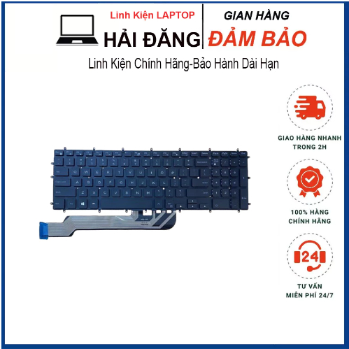 Bàn Phím Laptop Dell Inspiron 15 3580 3581 3582 3583 3593 3595 5565 5567 5570 5575 5767 5775 7566 7567 7577 Zin New 100%