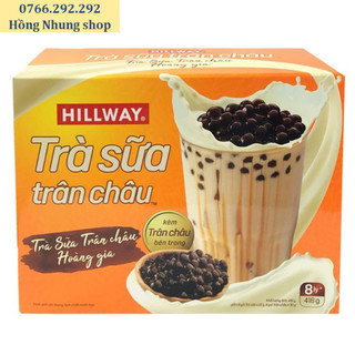 Trà sữa trân châu Hillway Hộp 8 gói x 22G