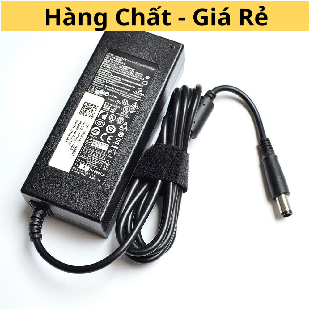 Sạc Laptop Dell 19.5V 4.62 A 90w chân to cho 3421 3442 E6420 E6430 E6440 E6510 E6520 E6530 E6540 E7240 E7250 Zin 100%