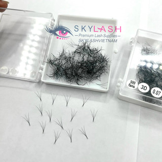 Mi fan 3D dày 0.07 (8-16mm) cong C-CC-D_dụng cụ nối mi SKYLASH