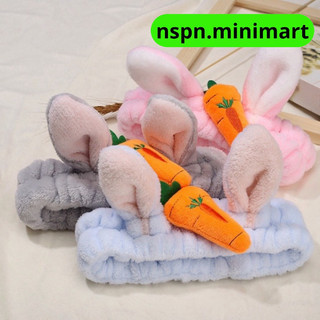 N3. băng đô tai thỏ 🐰 + cà rốt 🥕 3d vải bông nhung xù