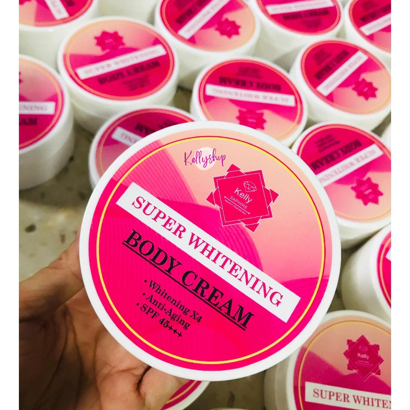 📍 Kem Body Siêu Trắng Da KELLY Cấp Ẩm Trắng Da Mềm Mượt Hộp 200gr