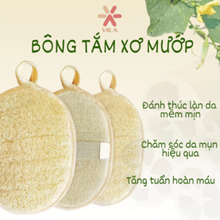 Bông Tắm Xơ Mướp Tẩy Tế Bào Chết Body, Massage da, loại cao cấp dùng cho Spa, tắm Onsen