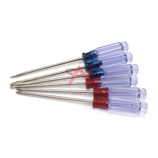 Tua Vít Nhỏ 4 Cạnh Pha Lê Màu Đỏ Trắng Đầu Vít 3mm Loại Nhỏ