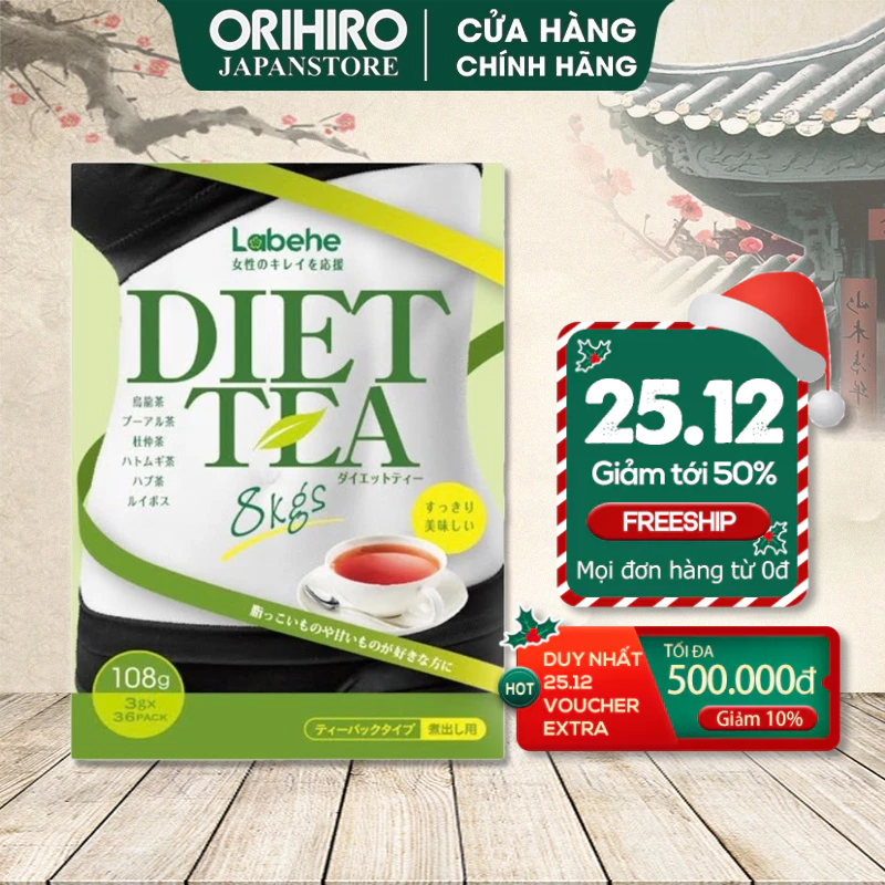 Trà giảm cân Diet Tea 8kg Orihiro 36 gói