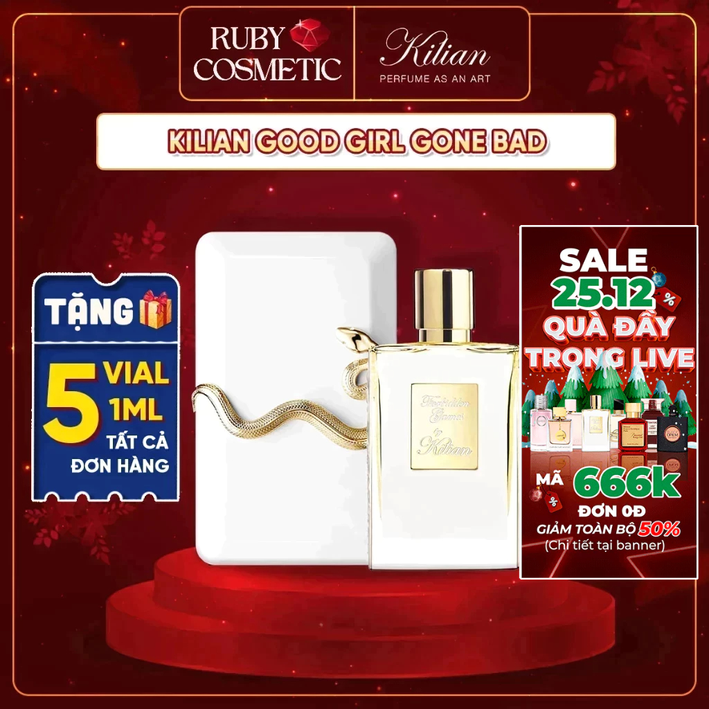 Nước hoa nữ Rắn Trắng Kilian Good Girl Gone Bad gái ngoan bỗng hư - Rubycosmetic