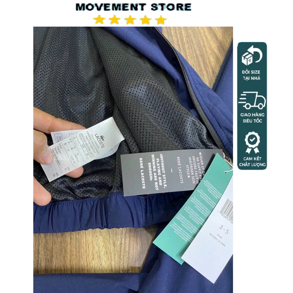 Bộ thể thao nam lacoste chất gió lót lưới cao cấp  Hàng loại 1,form chuẩn,thời trang nam cao cấp