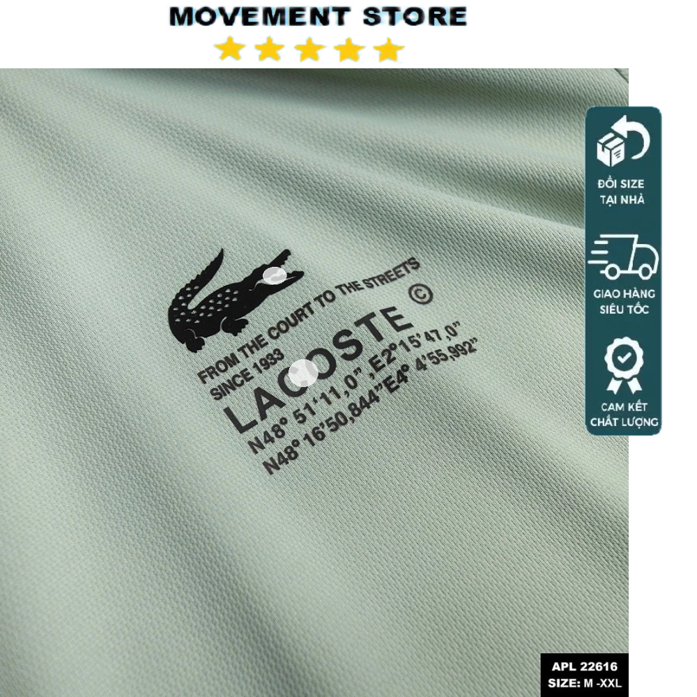 Áo thu đông thể thao nam lacost chất thun cao cấp  Hàng loại 1,chuẩn form,thời trang nam cao cấp