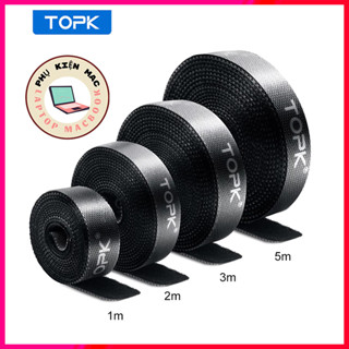 Dây Quấn Chống Rối TOPK Dành Cho dây Cáp Sạc, Tai Nghe, Dây dán Velcro Cố Định Dây Gọn Gàng