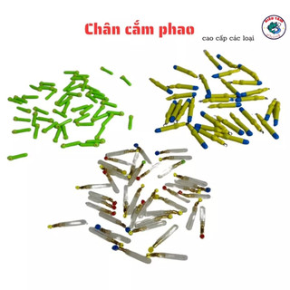 Combo 10c Chân cắm phao silicon, chân cắm phao săn hàng chống xoay cao cấp