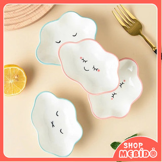 Bát ăn dặm gốm sứ hình đám mây dễ thương cho bé shopmebido