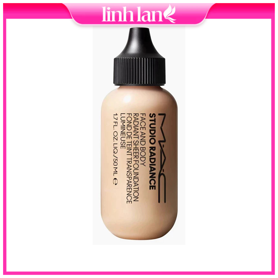 Kem nền dạng lỏng Mac Studio Radiance Face And Body giúp lớp nền lì, mỏng nhẹ tự nhiên linhlanshop