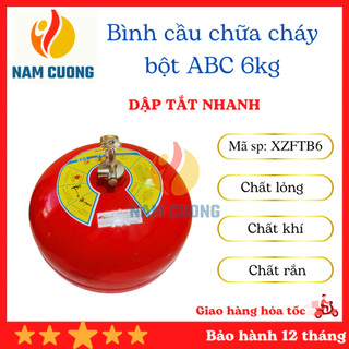 Bình cầu chữa cháy tự động XFZTBL6 bột ABC 6kg, loại tốt đạt tiêu chuẩn pccc, dùng cho các kho xưởng, văn phòng