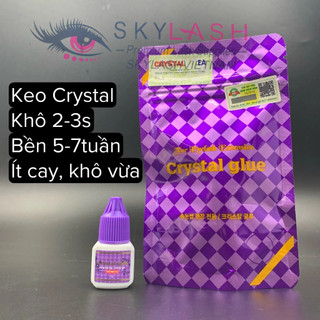Keo nối mi Crystal chính hãng Hàn Quốc khô 2-3s- keo nối mi- dụng cụ nối mi- Skylash79
