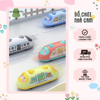 Đồ Chơi Đoàn Tàu Chạy Đà Quán Tính 2 Chiều Tiến Lùi, Trải Nghiệm Vui Nhộn, Thiết Kế Dễ Thương, Nhiều Màu Sắc Đẹp Mắt