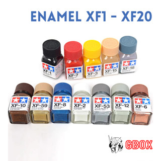 Sơn enamel xf1 - xf20 tamiya gốc dầu 10ml color paint mô hình gundam xf flat
