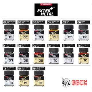  Sơn Extra Metal EM01-EM16 Metallic lacquer Chaoma Jumpwind 18ml kim loại mô hình JWEM 