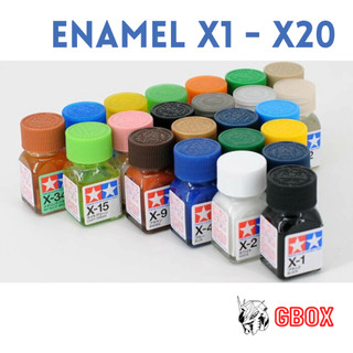 Sơn enamel x1 - x20 tamiya bóng gloss gốc dầu 10ml color paint mô hình gundam