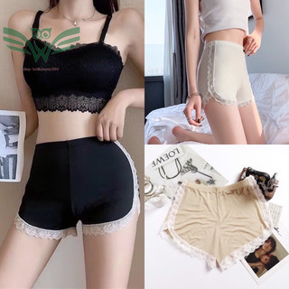 Có size M/L- Quần đùi mặc váy phối ren mềm mại M45
