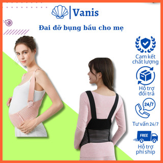 Đai nâng đỡ bụng bầu cho mẹ, Đai đỡ chất liệu co dãn 4 chiều giảm đau lưng rạn bụng, nâng đỡ và cố định bụng cho mẹ