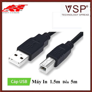 Cáp máy in chống nhiễu loại tốt chuẩn usb 2.0 chiều dài 1,5m / 3m /5m