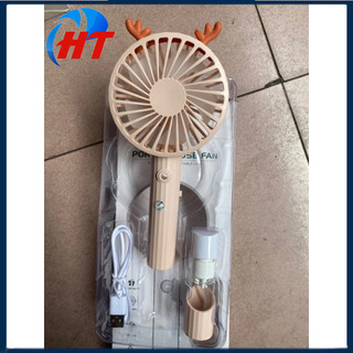 Quạt phun sương cầm tay mini - quạt cầm tay mini có tích hợp phun sương cực mát