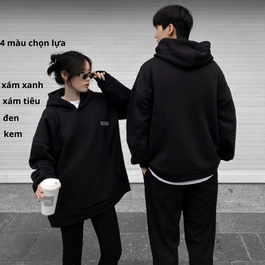Áo Hoodie Nữ, Nam Form Rộng Mũ To Cúc Bấm Tay Phồng Unisex Oversize. Áo Khoác Nỉ Localbrand Kute Mác Cao Su Tem Lụa