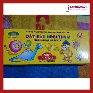 SET 10 Hộp Đất Nặn MIC 5 Màu Cho Bé