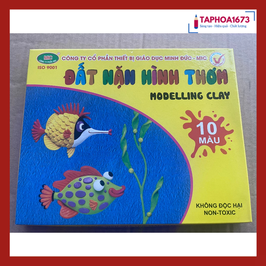 SET 10 Hộp Đất Nặn MIC 10 Màu Cho Bé