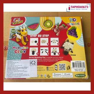 Đất Nặn 10 Màu KIDART Thái Lan Đẹp