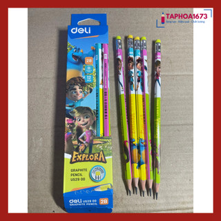 Set 6 bút chì gỗ deli u52900-2b đẹp