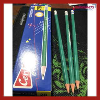 Bút Chì Xanh Centa 2B Mịn (Hộp 12 Cái)