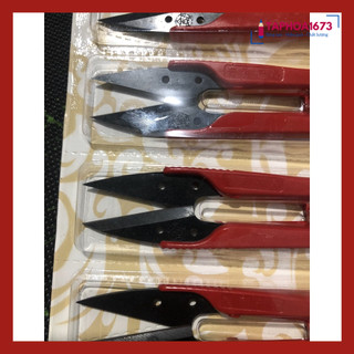 COMBO 2 Kéo Chỉ Nhựa Đỏ Mini Bền Đẹp