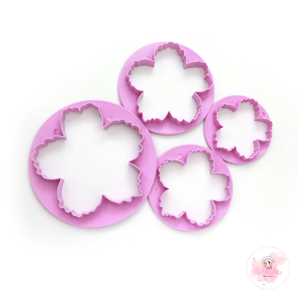 Bộ khuôn cắt cookies/fondant/gum các mẫu hình hoa