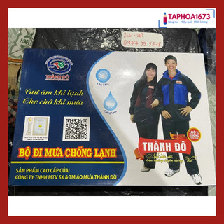 Bộ Áo Mưa Thành Đô Vải 2 Lớp Đẹp