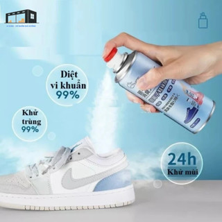 COMBO 5 chai xịt khử mùi giày JXUAN, khử mùi hôi chân, tất, tủ giày bằng tinh chất NANO bạc
