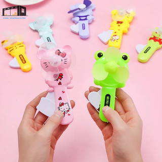 Quạt cầm tay mini cho bé - Quạt cầm tay chạy bằng cơ nhiều màu độc đáo
