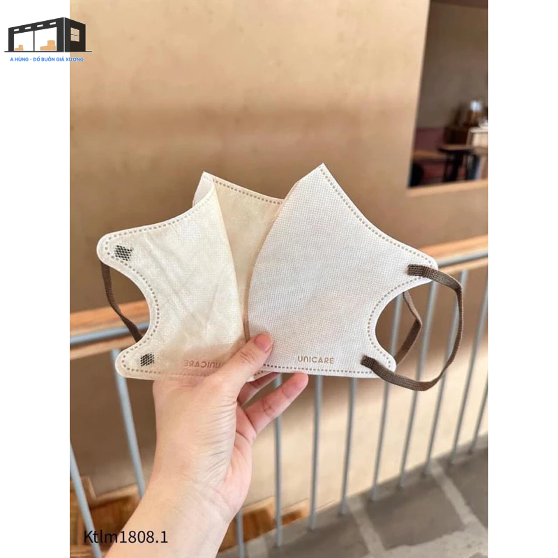 COMBO 50 Chiếc Khẩu Trang 6D PRO MASK Airfit, Vải Không Dệt Chống Xù Lông, Khẩu Trang UNICARE Chính 