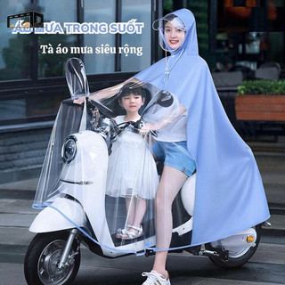 Áo Mưa Trong Suốt Cao Cấp Vải Chống Thấm Có Kính Chắn Bảo Vệ - Áo mưa đi xe máy áo mưa vải dù siêu nhẹ Áo mưa kín vải dù