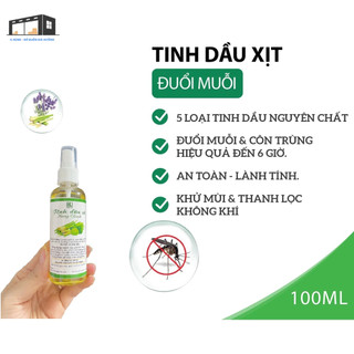 Tinh dầu sả chanh xịt phòng, chai nhựa 100ml