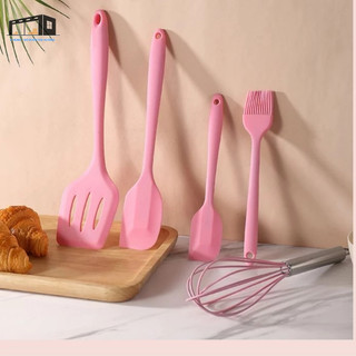 Bộ dụng cụ làm bánh 5 món silicon chịu nhiệt, bộ dụng cụ nhà bếp không thể thiếu, bộ phới làm bánh.