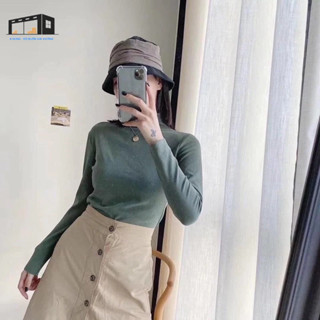 Áo giữ nhiệt nữ, Áo Len Cổ Lọ Xuất Nhật MoTie (Hàng Loại 1)